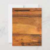 蹄鉄とサテン西欧の結婚式 セーブザデート (裏面)