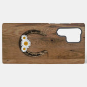 蹄鉄とデイジー SAMSUNG GALAXYケース (裏面横)