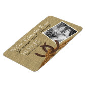 蹄鉄とロープフォト日付を保存 マグネット (左側)