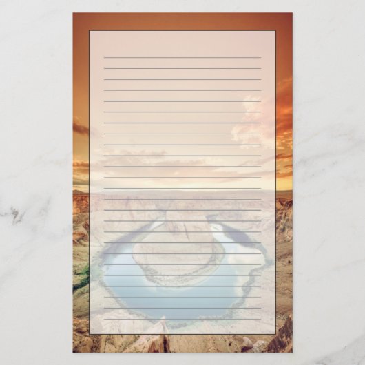 蹄鉄のくねりCaynon 便箋 (正面)