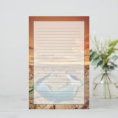 蹄鉄のくねりCaynon 便箋 (スタンド正面)