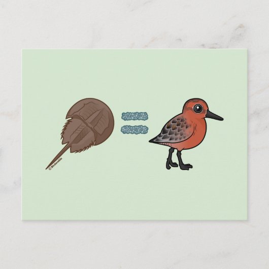 蹄鉄のカニは命だ ポストカード (正面)