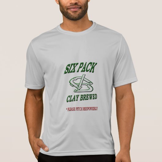 蹄鉄のピッチングのスポーツTekの競争相手のTシャツ Tシャツ (正面)