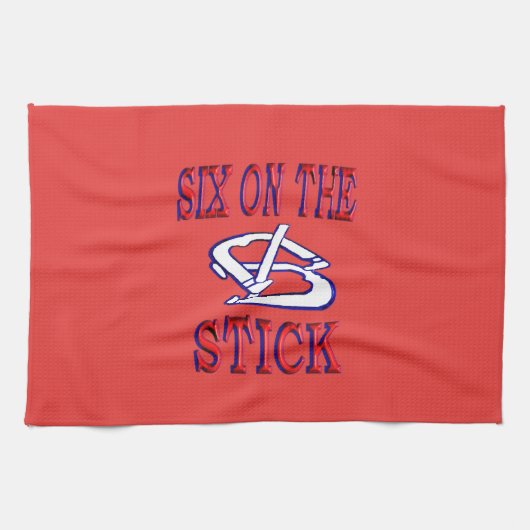 蹄鉄のピッチングタオル キッチンタオル (横)