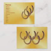 蹄鉄のプロフィールカード 名刺 (正面/裏面)