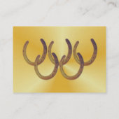 蹄鉄のプロフィールカード 名刺 (裏面)