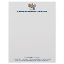 蹄鉄のポートレートの乗馬クラブ