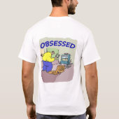 蹄鉄の基本的なメンズ/女性のティー Tシャツ (裏面)