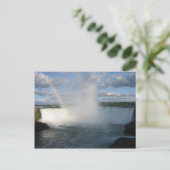 蹄鉄の秋とカナダ側からの虹 ポストカード (スタンド正面)