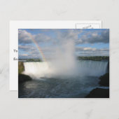 蹄鉄の秋とカナダ側からの虹 ポストカード (正面/裏面)