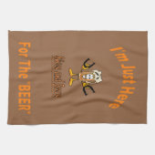 蹄鉄タオル-ここにビールのために キッチンタオル (横)