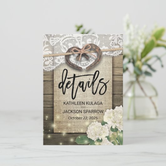 蹄鉄ハート国結婚情報詳細 エンクロージャーカード (スタンド正面)