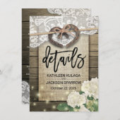 蹄鉄ハート国結婚情報詳細 エンクロージャーカード (正面/裏面)