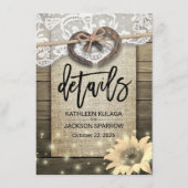 蹄鉄ハート国結婚情報詳細 エンクロージャーカード (正面)