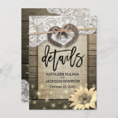 蹄鉄ハート国結婚情報詳細 エンクロージャーカード (正面/裏面)