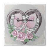 蹄鉄ハート結婚ズ タイル (正面)