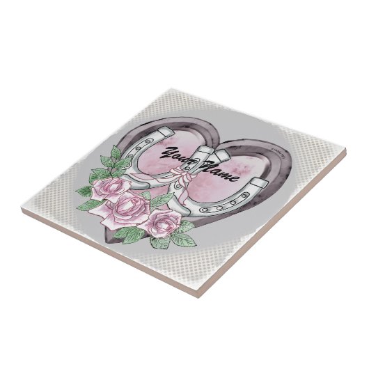 蹄鉄ハート結婚ズ タイル (側面)