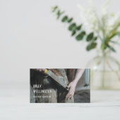 蹄鉄ファリアモダンーウマ科のビジネス写真 名刺 (スタンド正面)