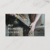 蹄鉄ファリアモダンーウマ科のビジネス写真 名刺 (正面)