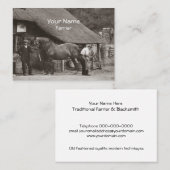 蹄鉄工の名刺 名刺 (正面/裏面)