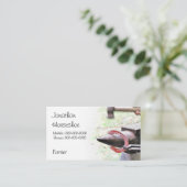 蹄鉄工の猛烈な蹄鉄 名刺 (スタンド正面)