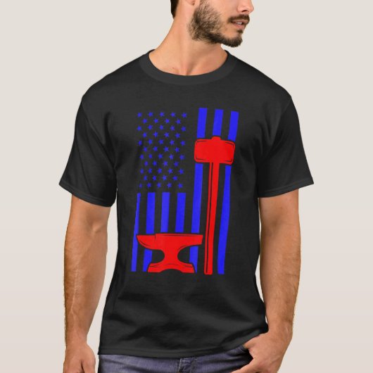 蹄鉄工の馬の蹄の手入れの馬の蹄鉄打ち _7 Tシャツ (正面)
