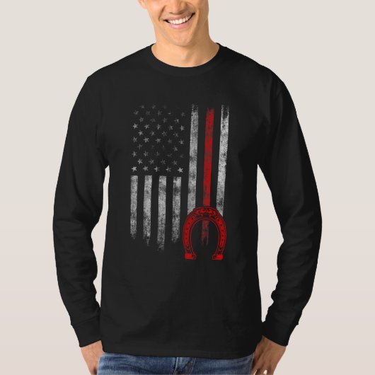 蹄鉄工の馬の蹄鉄の蹄のトリミングのウマの装蹄 24 Tシャツ (正面)