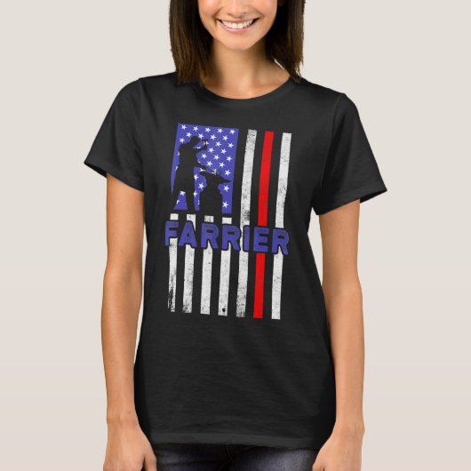 蹄鉄工の馬の蹄鉄の蹄のトリミングのウマの蹄鉄打ち 103 Tシャツ (正面)