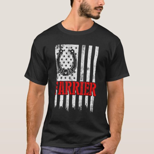 蹄鉄工の馬の蹄鉄の蹄切り 馬の蹄鉄打ち 2 Tシャツ (正面)