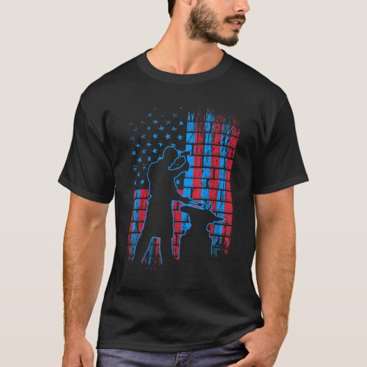 蹄鉄工馬の蹄の手入れ蹄鉄工芸_40 Tシャツ (正面)