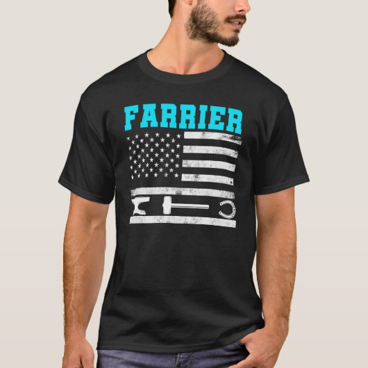 蹄鉄工馬の蹄の手入れ蹄鉄打ち _29 Tシャツ (正面)