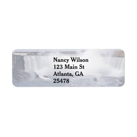 蹄鉄滝 ラベル (正面)