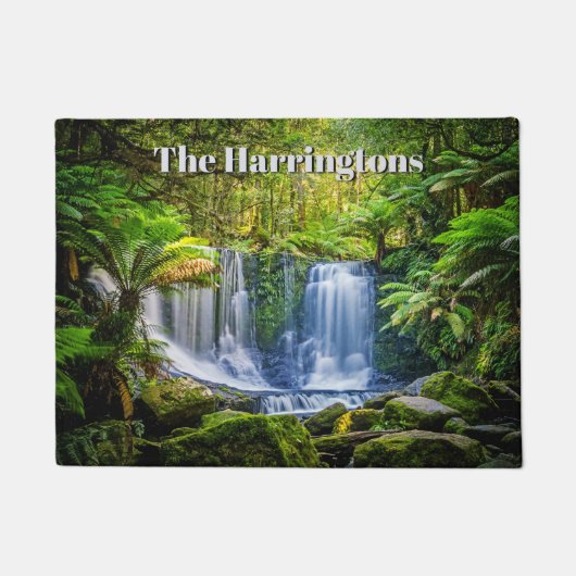 蹄鉄秋名前をカスタムするドアマット ドアマット (正面)