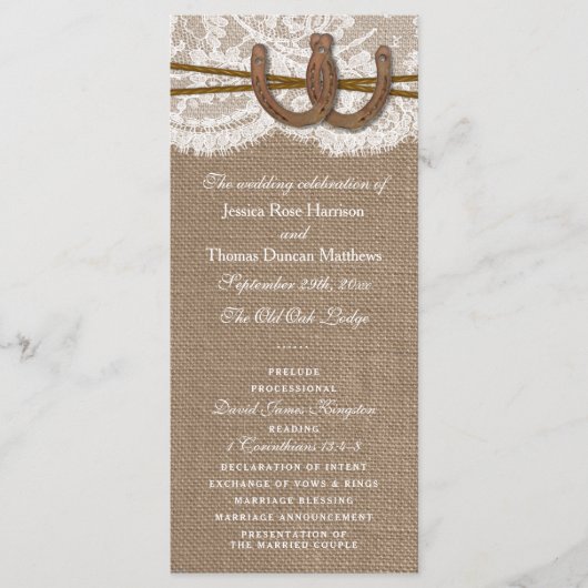 蹄鉄素朴のコレク結婚ションプログラム プログラム (正面)