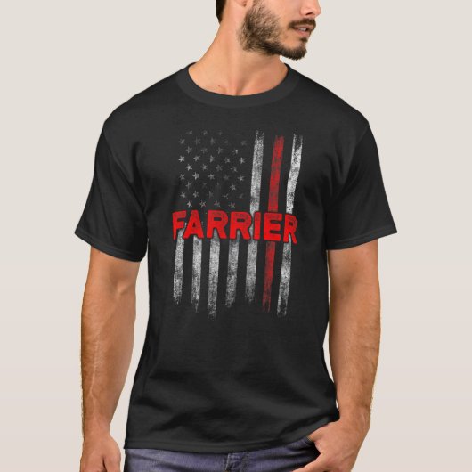 蹄鉄職人 馬の蹄鉄 蹄削り 馬の蹄鉄打ち Tシャツ (正面)