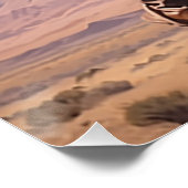 蹄鉄調和:女性のカーボーイウォールアート ポスター (コーナー)