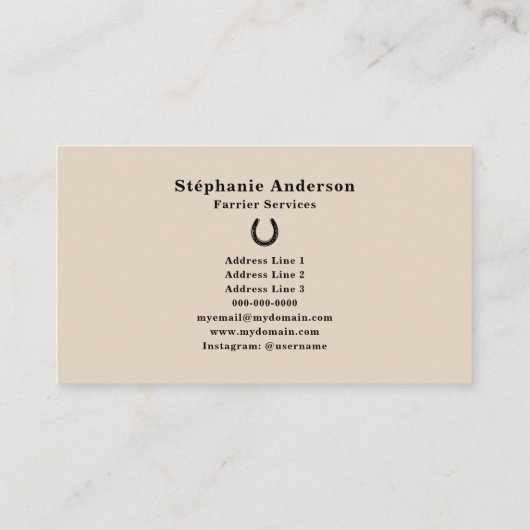 蹄鉄運搬機 名刺 (裏面)