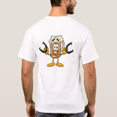 蹄鉄飲料の基本的なティー Tシャツ (裏面)