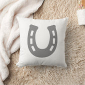 蹄鉄 クッション (ブランケット)