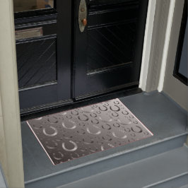 蹄鉄,銀,パターン灰色,運,パターン。 ドアマット