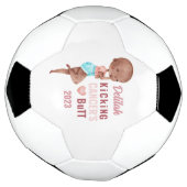 蹴ったがんお尻パーソナライズされたボール サッカーボール (回転)