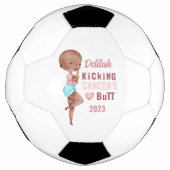 蹴ったがんお尻パーソナライズされたボール サッカーボール (正面)