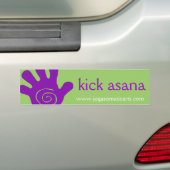 蹴りのasana バンパーステッカー (車上)