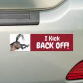 蹴り返す！ バンパーステッカー (車上)