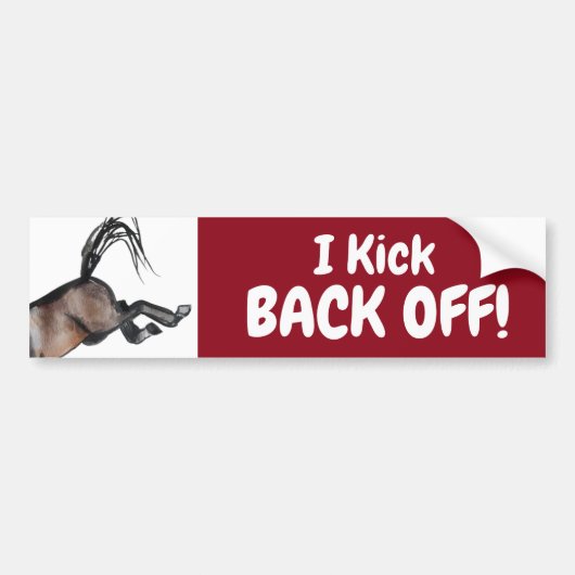 蹴り返す！ バンパーステッカー (正面)