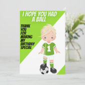 蹴る1サンキューカード 招待状 (スタンド正面)