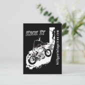 蹴る ポストカード (スタンド正面)