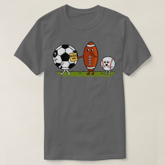 蹴る Tシャツ (デザイン正面)