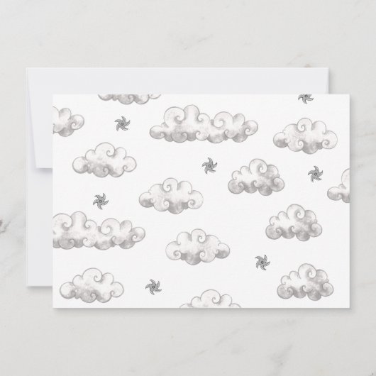 蹴ろう忍者戦士の空手フォト誕生日 招待状 (裏面)