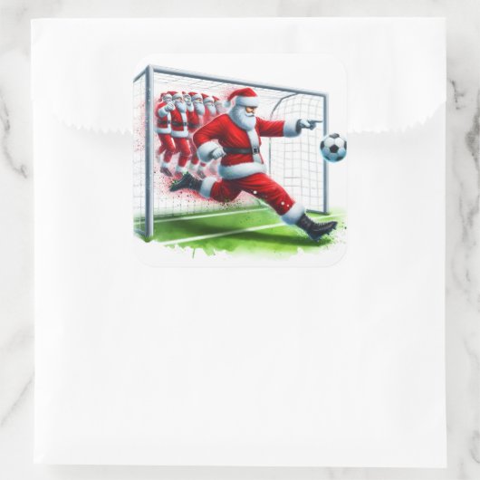 蹴フェスティバル冬季五輪に出場するサンタ スクエアシール (バッグ)